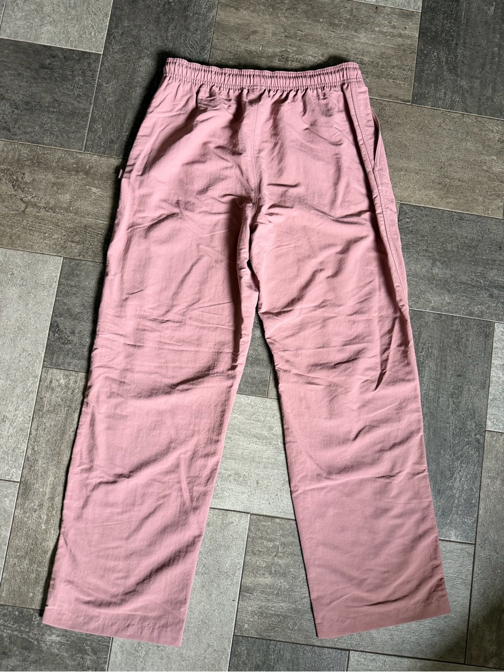 Aritzia TNA Sawyer Pant Dusty Rose Wide Leg Recycled Nylon Size M - Picture 5 of 12